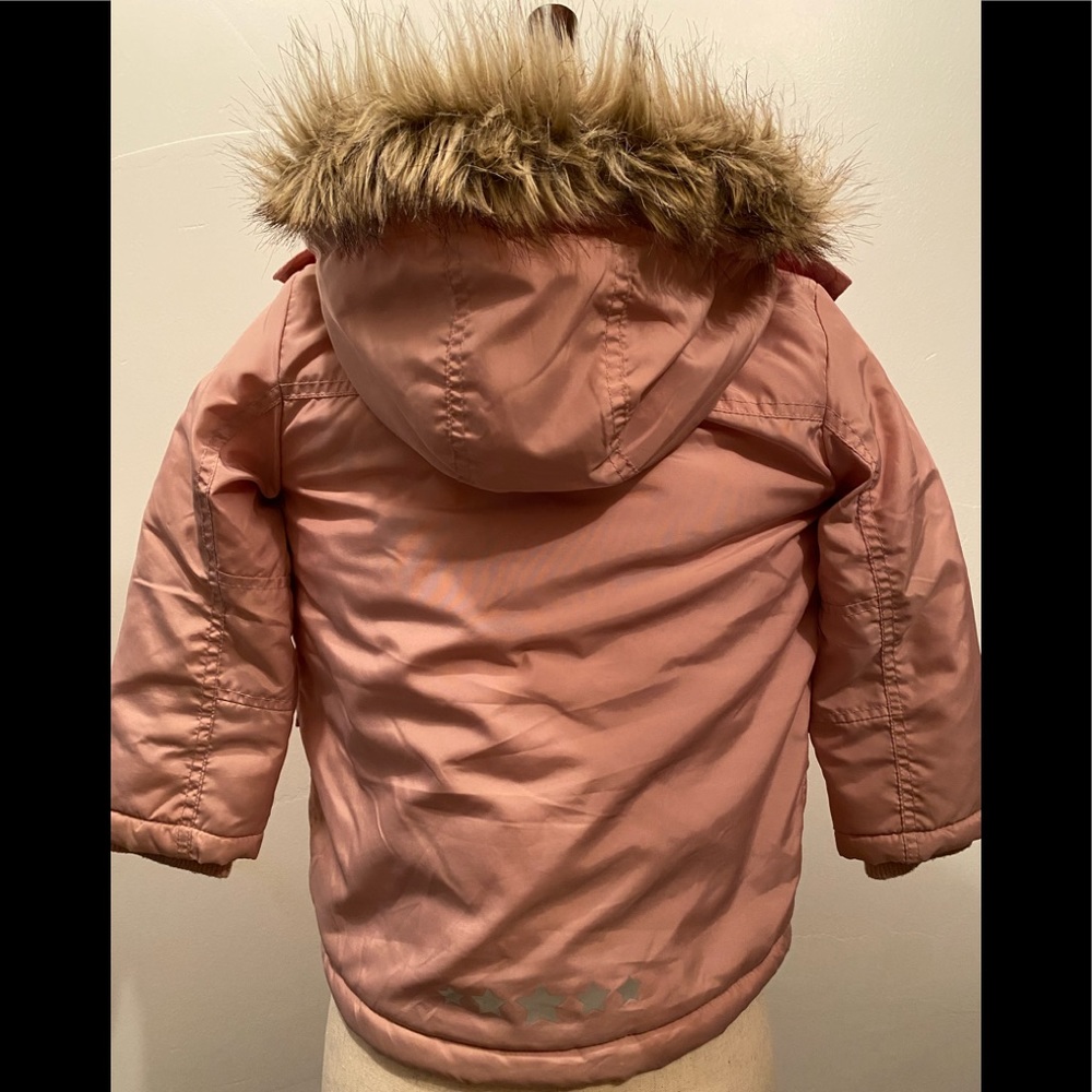 H&M kids size 4-5 year pink Winter Coat